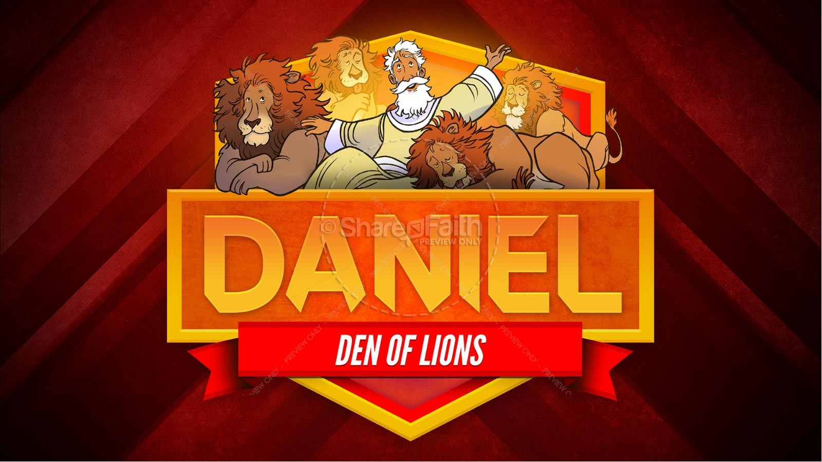 Daniel 6 Den of Lions Kids Bible Story | slide 1