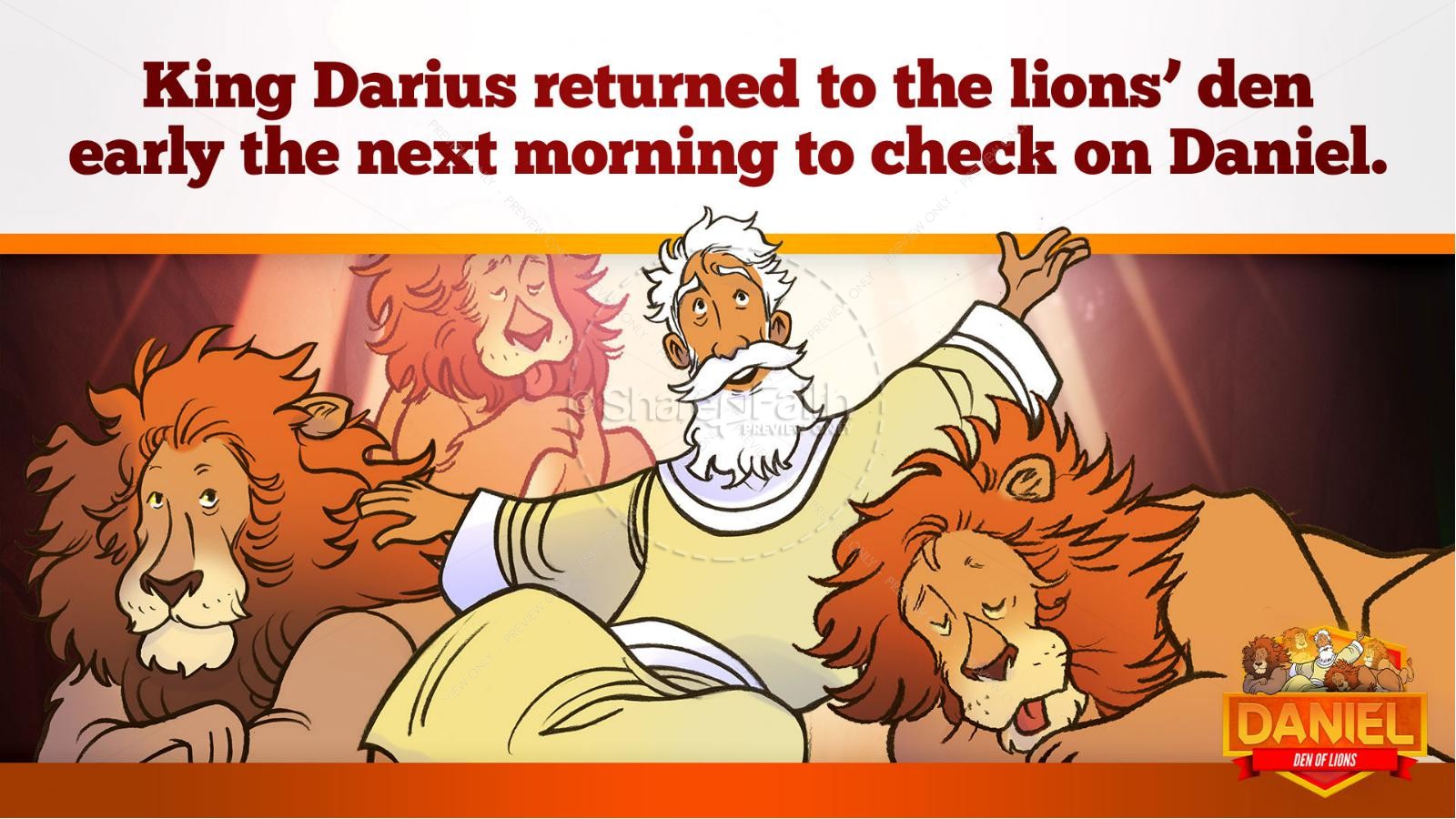 Daniel 6 Den of Lions Kids Bible Story | slide 28