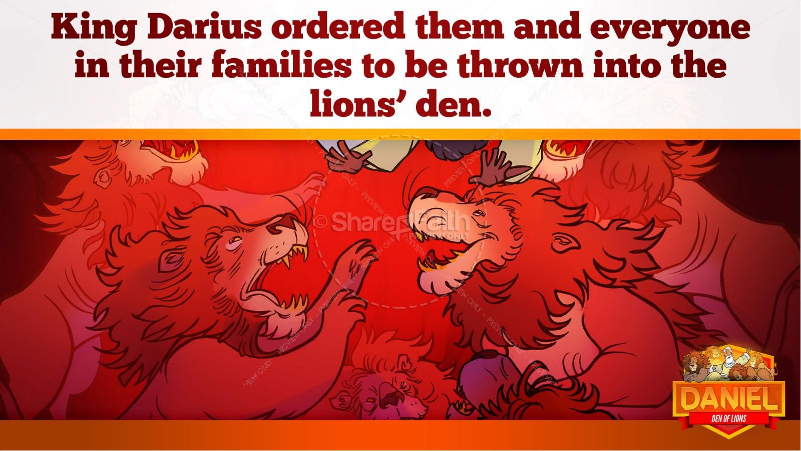Daniel 6 Den of Lions Kids Bible Story | slide 32
