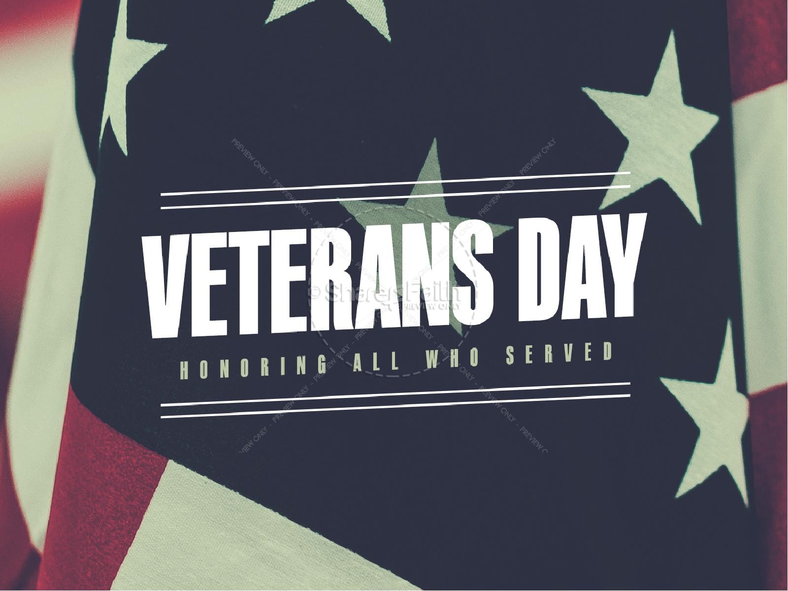 Veterans Day Honor Church Powerpoint Thumbnail 1