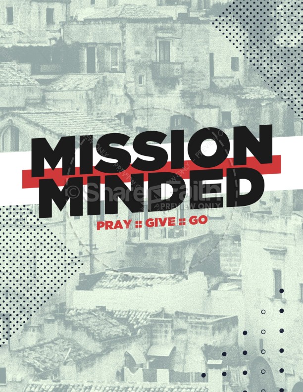 Mission Minded Church Flyer Thumbnail Showcase