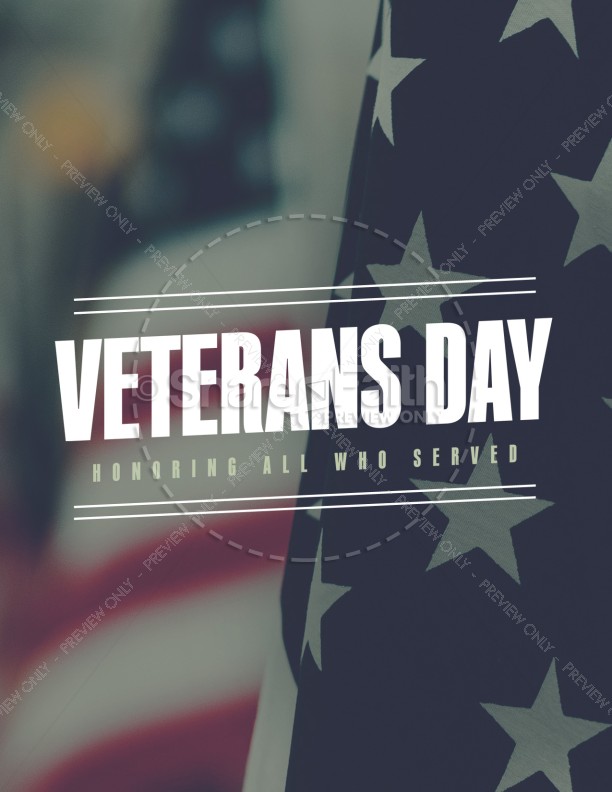 Veterans Day Honor Church Flyer Thumbnail Showcase