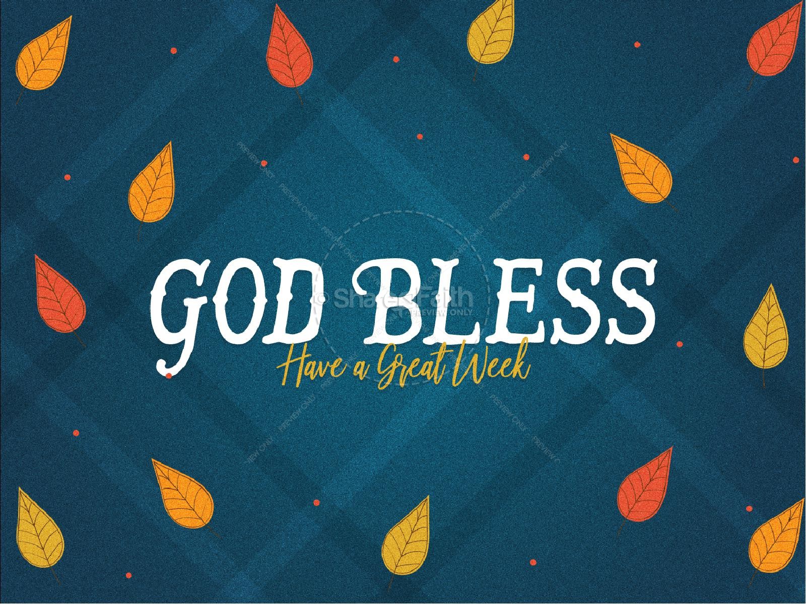 Celebrating Our Blessings Thanksgiving Church Powerpoint Thumbnail 4