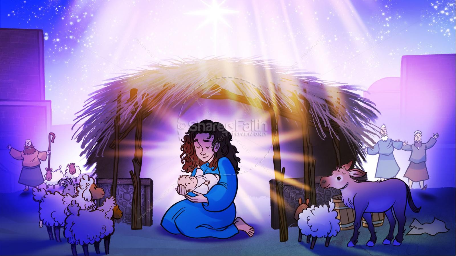 Luke 2 The Miracle of Christmas Kids Bible Story Thumbnail 8
