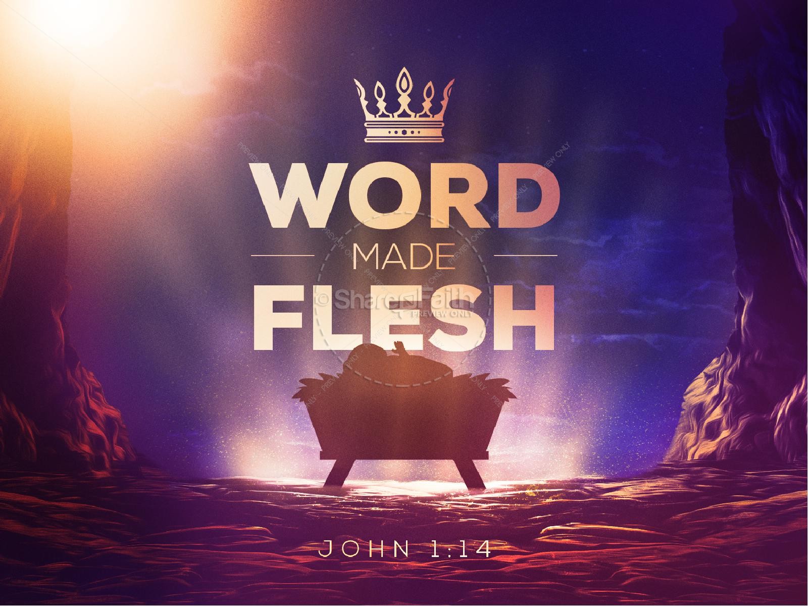 Word Made Flesh Church Powerpoint Thumbnail 1