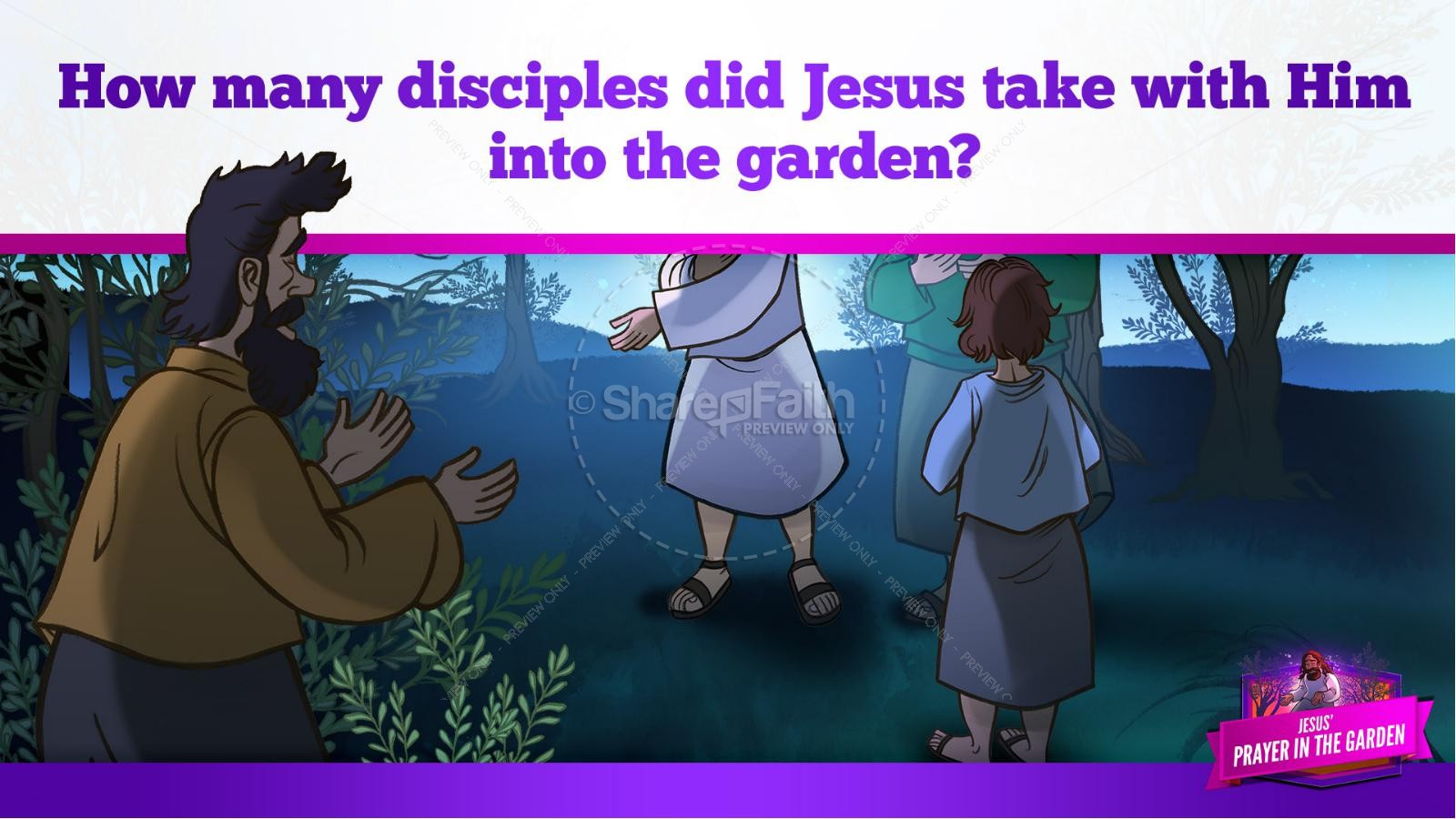 Matthew 26 Prayer in the Garden Kids Bible Story