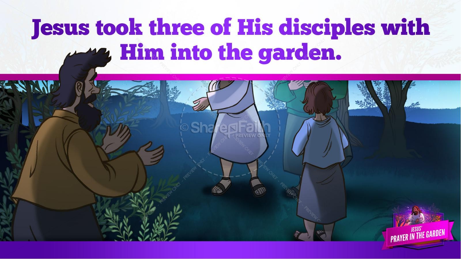Matthew 26 Prayer in the Garden Kids Bible Story Thumbnail 16