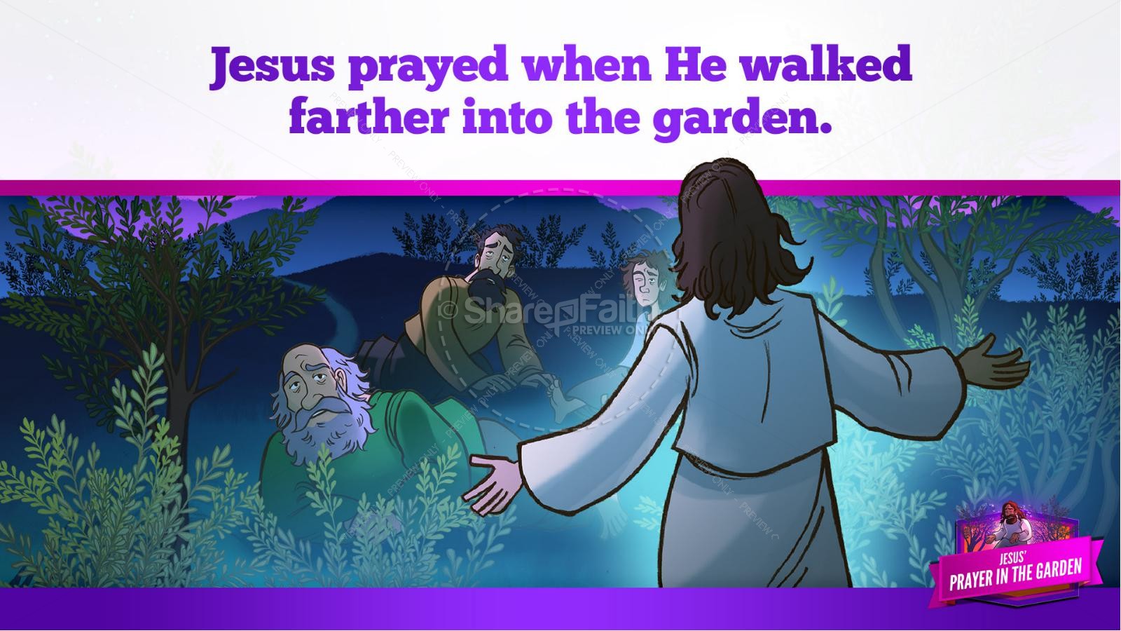 Matthew 26 Prayer in the Garden Kids Bible Story Thumbnail 28