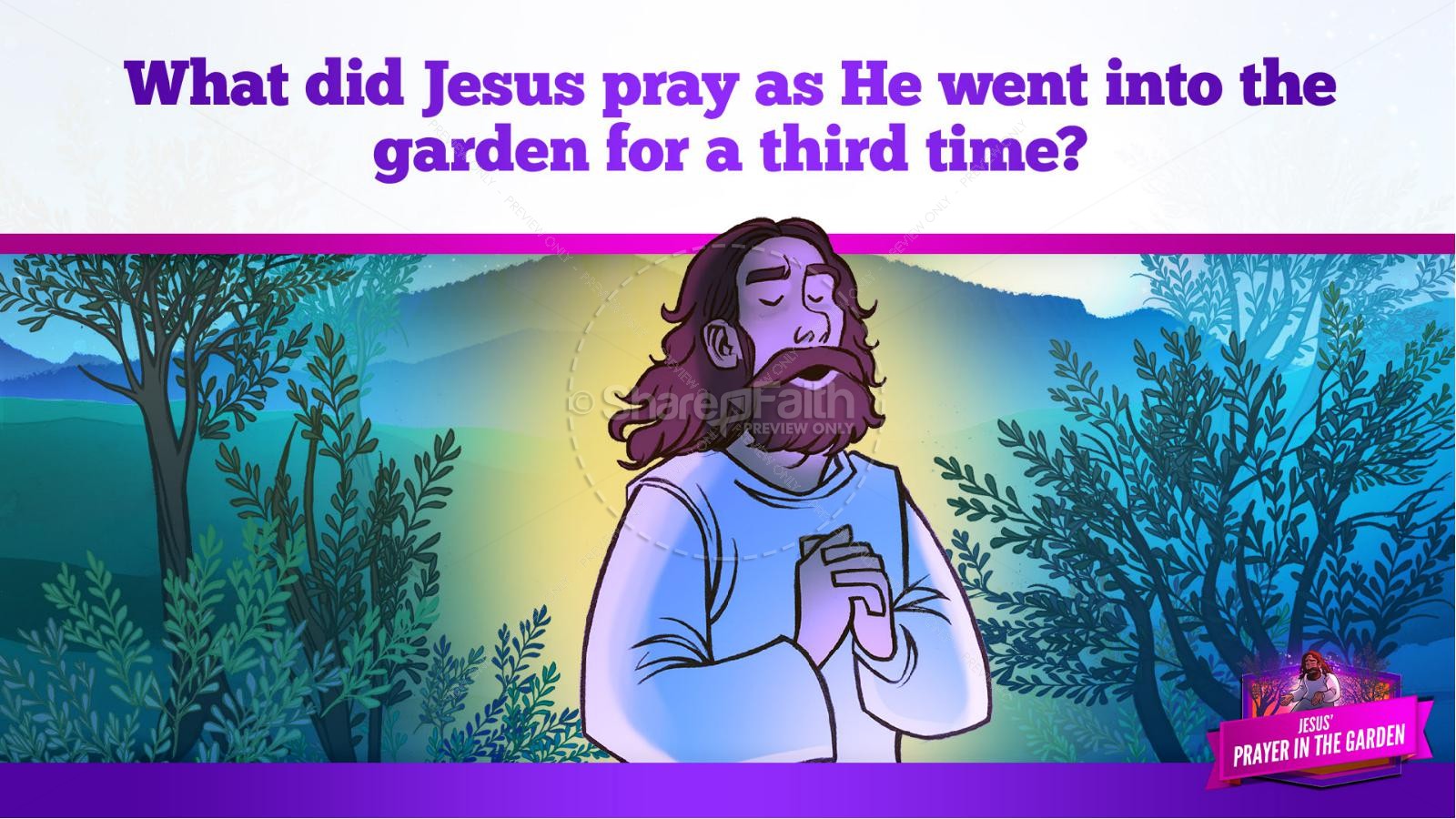 Matthew 26 Prayer in the Garden Kids Bible Story Thumbnail 31