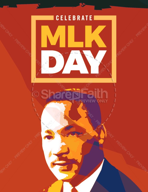 Celebrate MLK Day Church Flyer Thumbnail Showcase