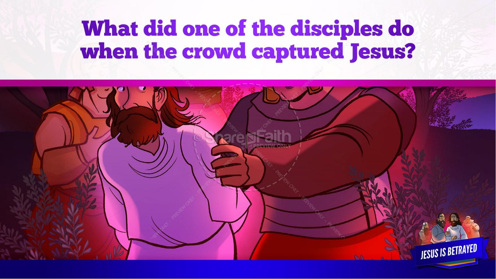 Matthew 26 Jesus is Betrayed Kids Bible Story Thumbnail 23