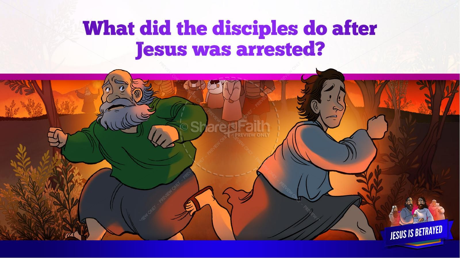 Matthew 26 Jesus is Betrayed Kids Bible Story Thumbnail 35