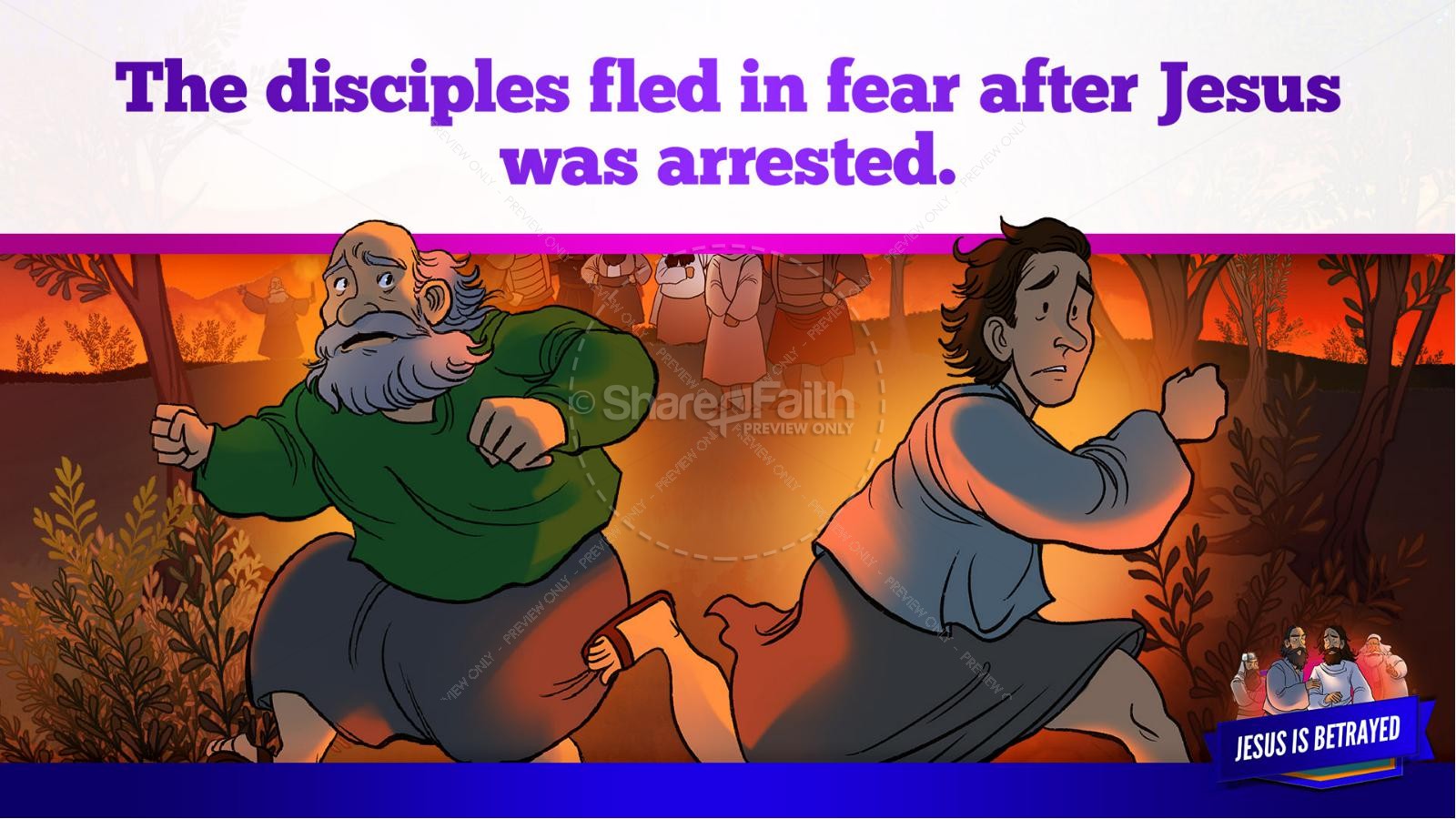 Matthew 26 Jesus is Betrayed Kids Bible Story Thumbnail 36