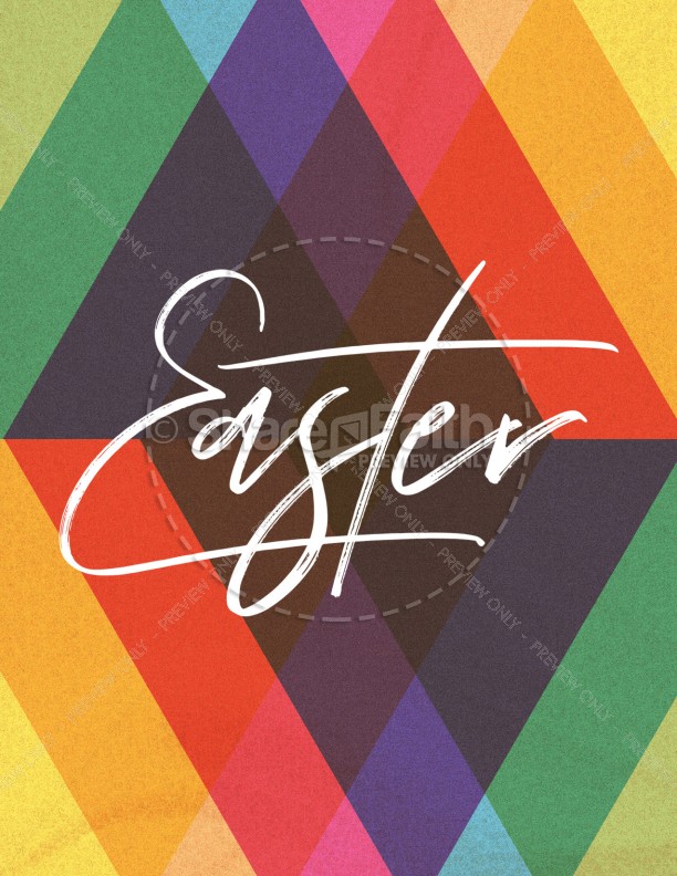 Easter Sunday Colorful Church Flyer Thumbnail Showcase