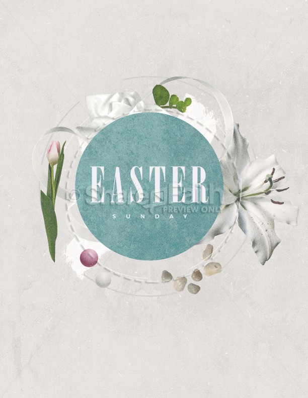 Easter Sunday Lily Church Flyer Thumbnail Showcase