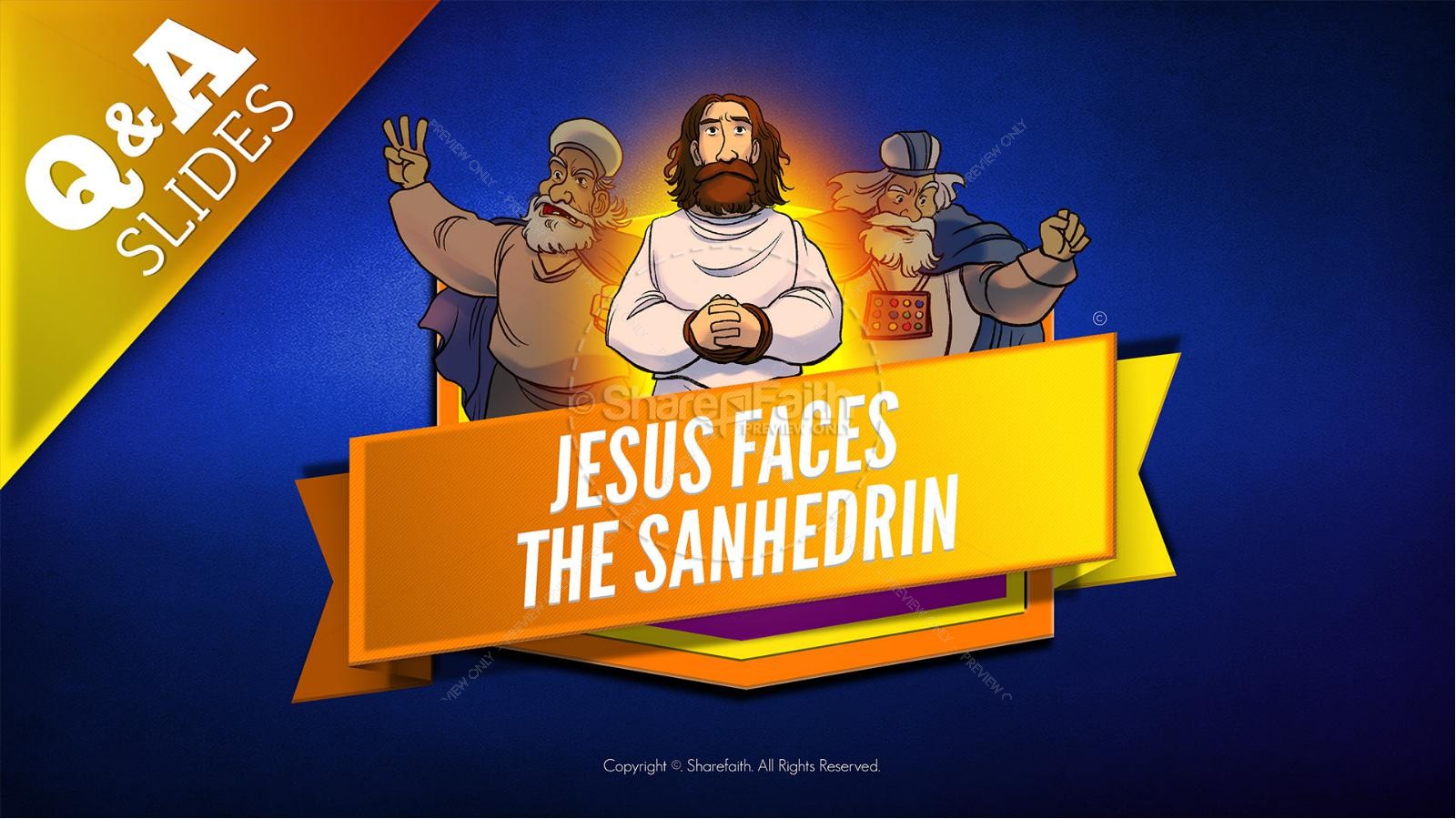Matthew 26 Jesus Before the Sanhedrin Kids Bible Story Thumbnail 9