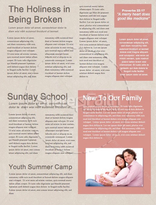 Palm Sunday Pink Church Newsletter | page 2