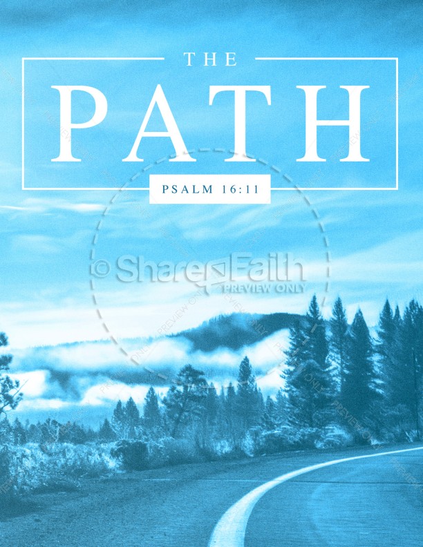 The Path Blue Church Flyer Thumbnail Showcase