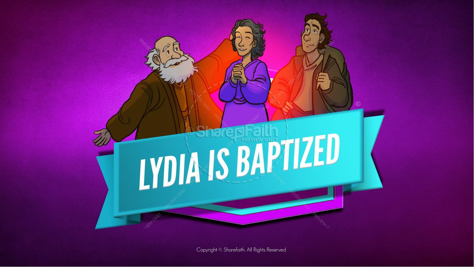 Acts 16 Lydia is Baptized Kids Bible Story
