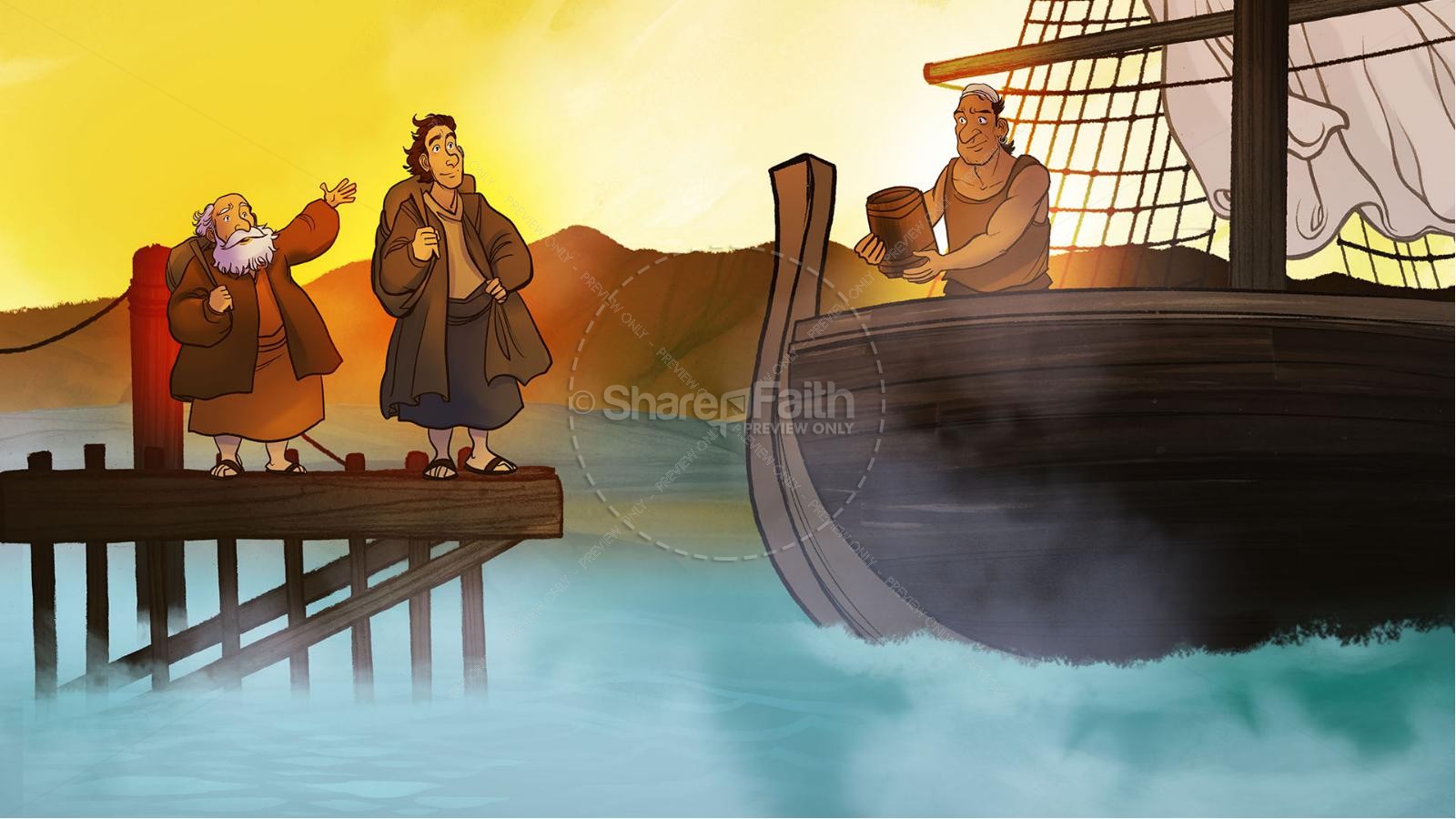 Acts 16 Lydia is Baptized Kids Bible Story Thumbnail 2