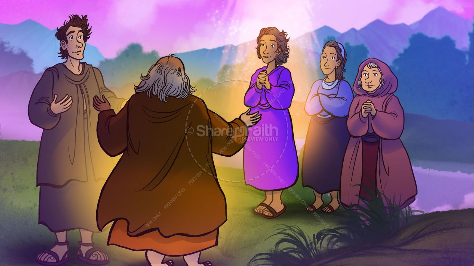 Acts 16 Lydia is Baptized Kids Bible Story Thumbnail 7