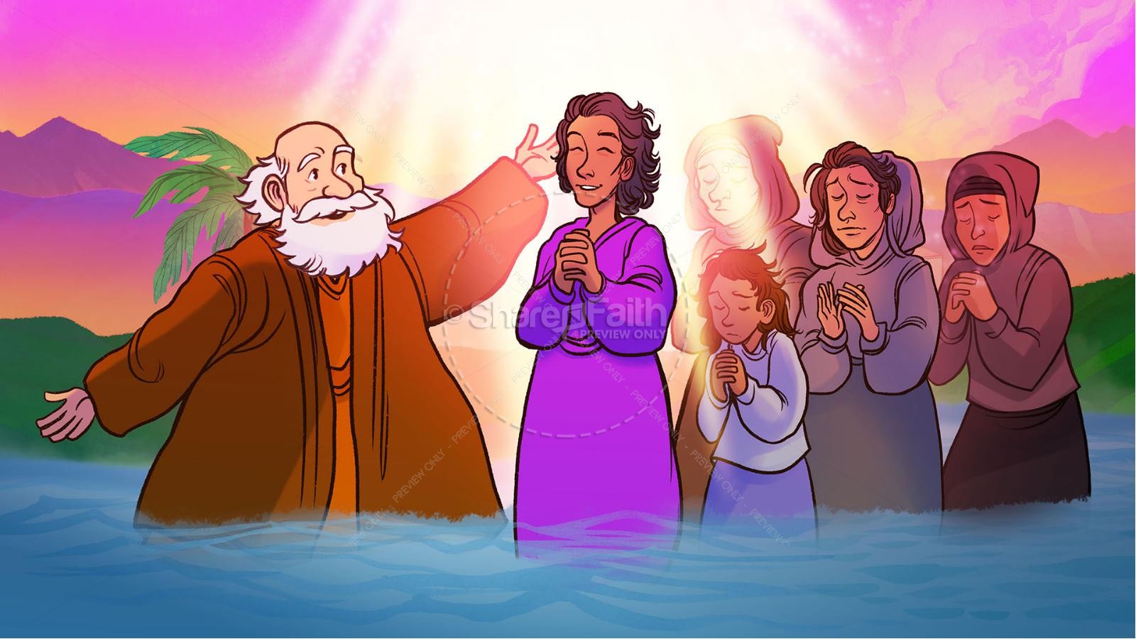 Acts 16 Lydia is Baptized Kids Bible Story