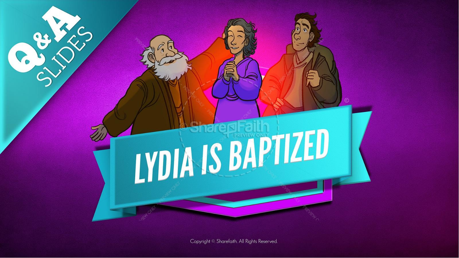 Acts 16 Lydia is Baptized Kids Bible Story Thumbnail 9