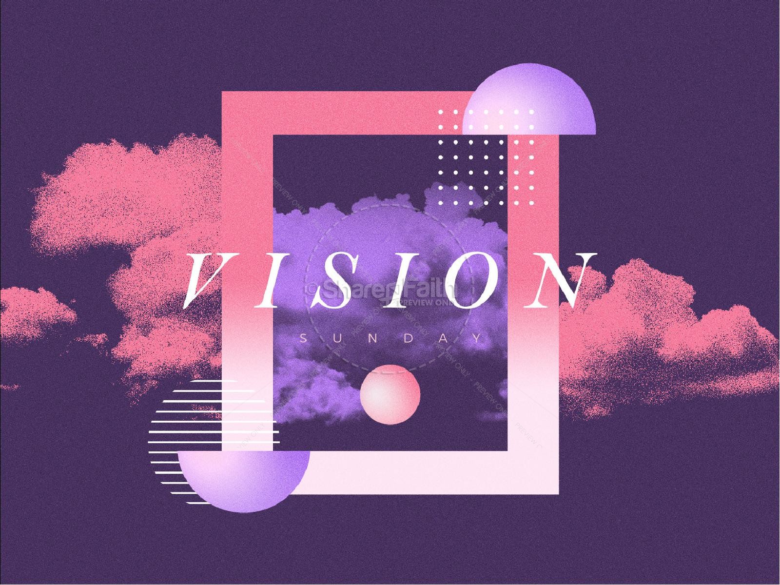 Vision Sunday Purple Church PowerPoint Thumbnail 1