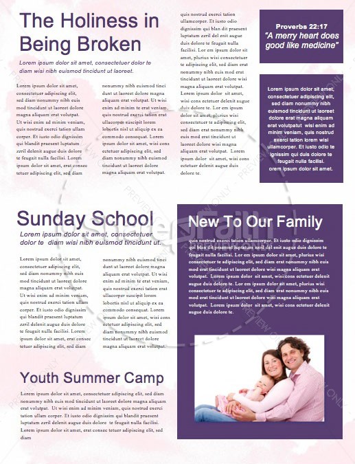 Vision Sunday Purple Church Newsletter | page 2