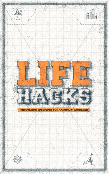 Life Hacks Church Bifold Bulletin Thumbnail Showcase