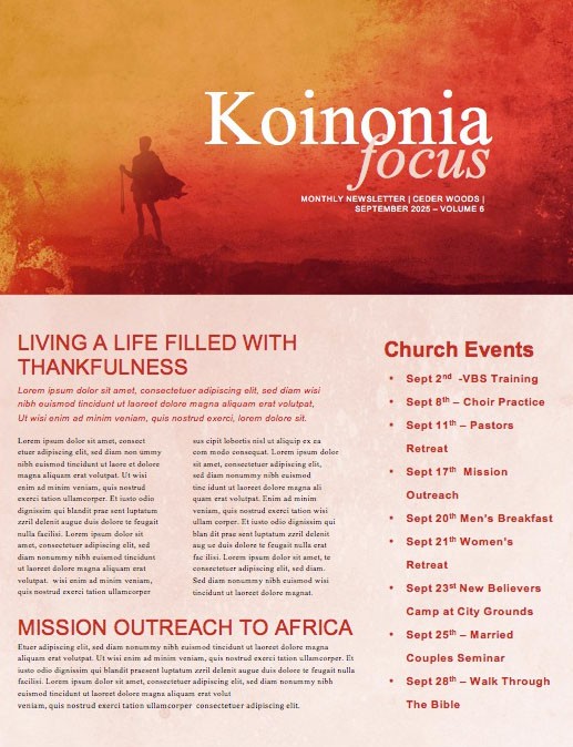 Facing Your Giants Church Sermon Newsletter Free Trial Thumbnail Showcase