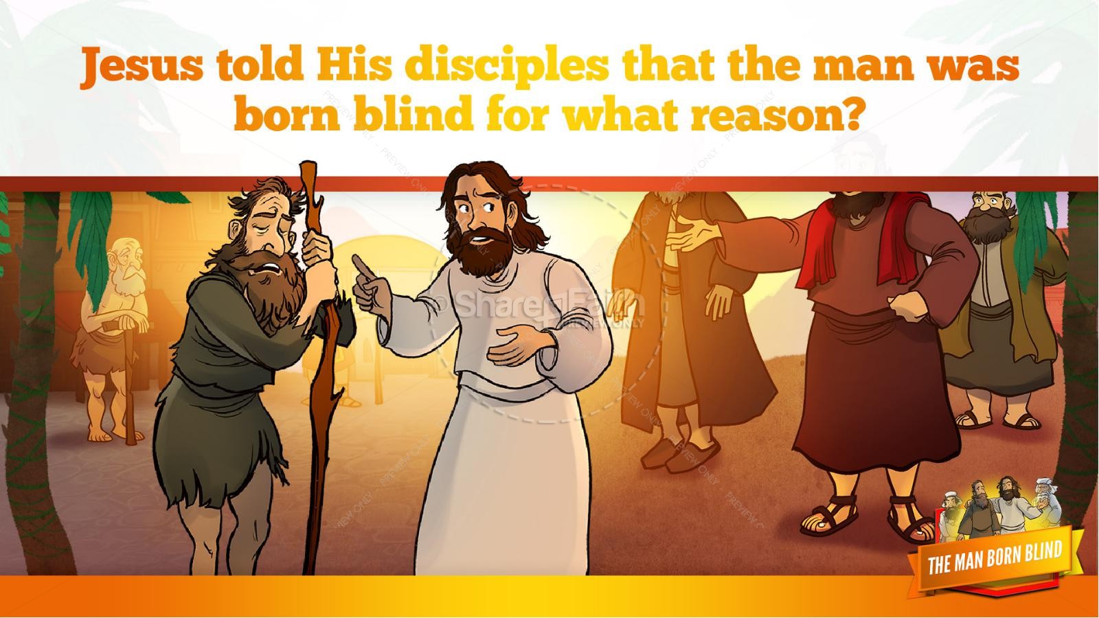 John 9 The Man Born Blind Kids Bible Story Thumbnail 11