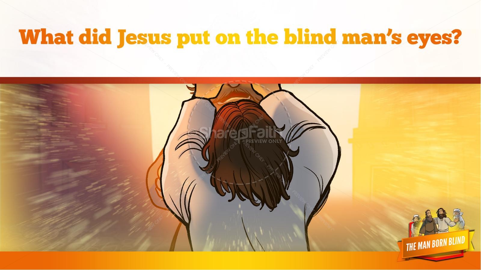 John 9 The Man Born Blind Kids Bible Story Thumbnail 15