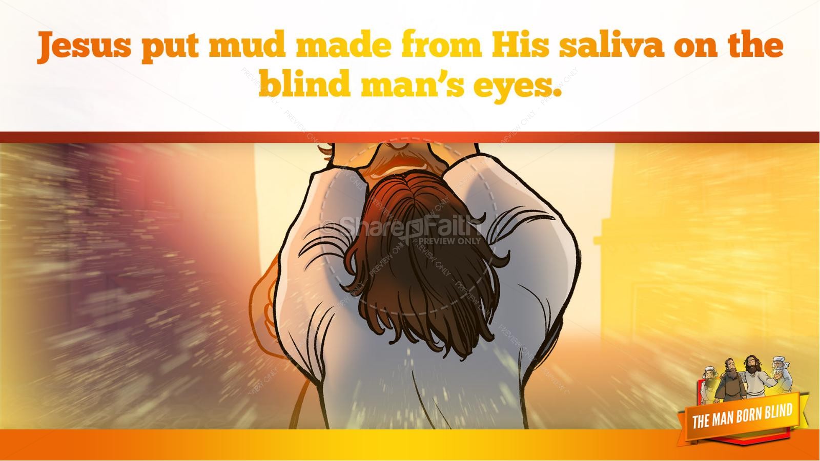 John 9 The Man Born Blind Kids Bible Story Thumbnail 16