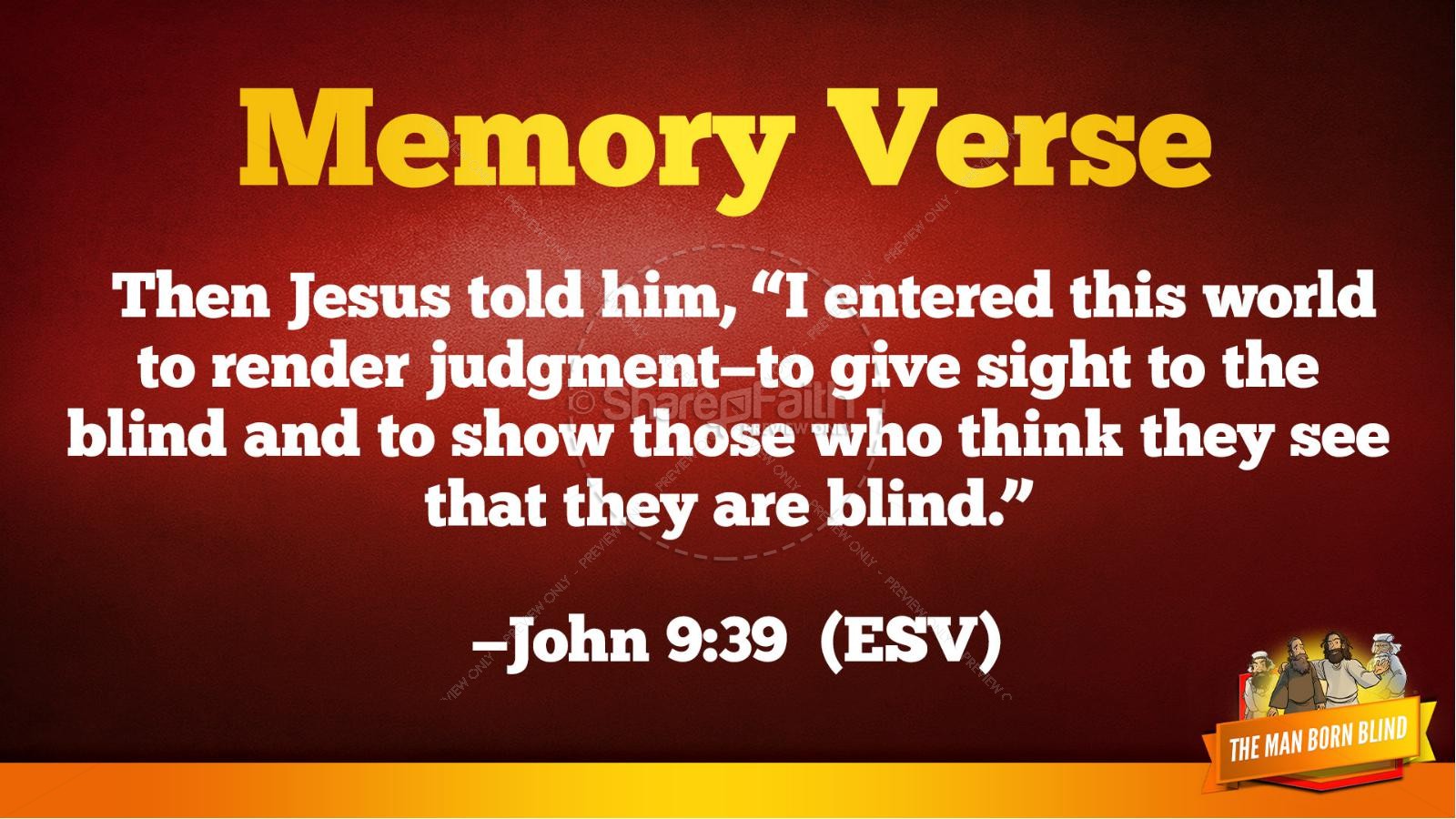 John 9 The Man Born Blind Kids Bible Story Thumbnail 40