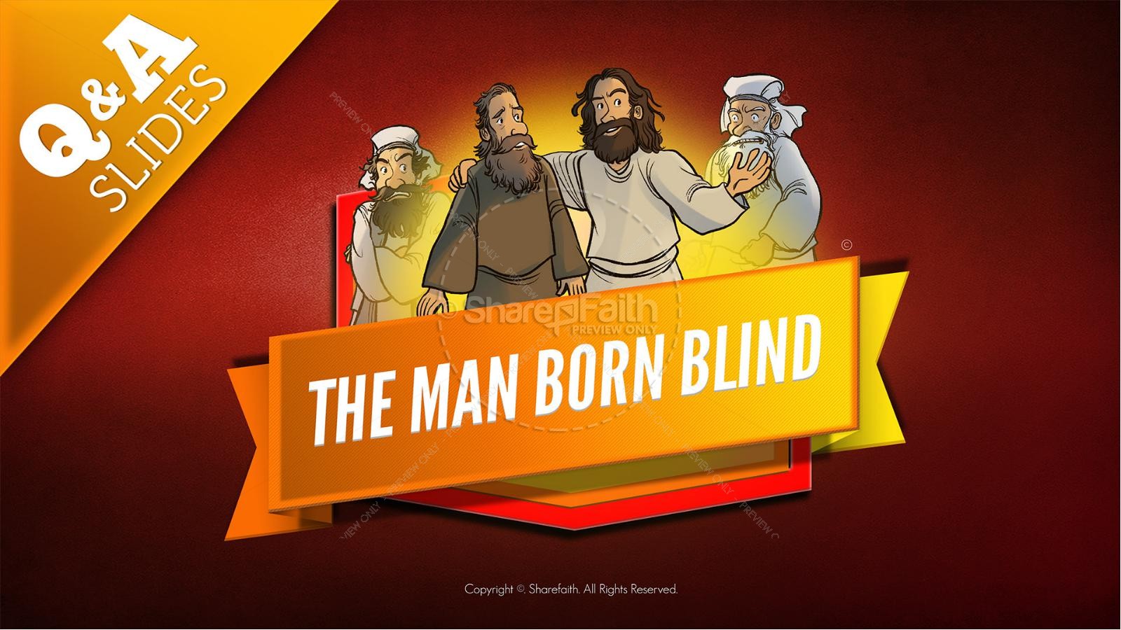 John 9 The Man Born Blind Kids Bible Story Thumbnail 9
