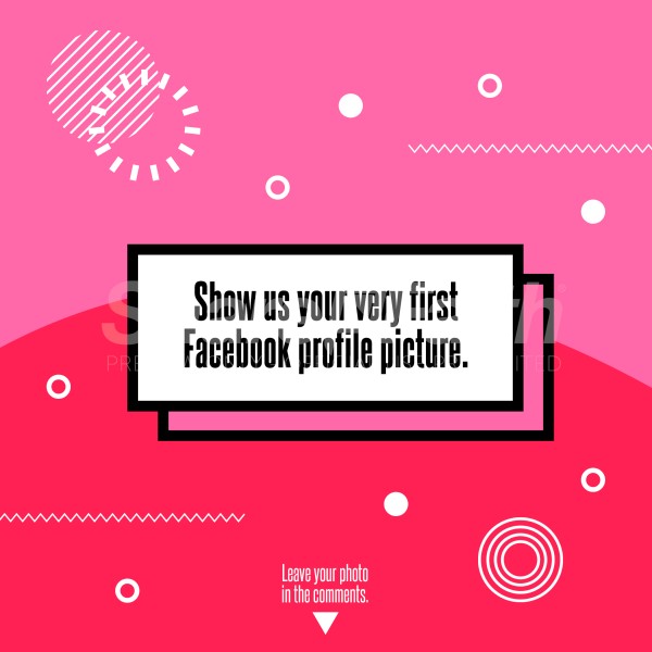 Facebook Picture Red Pink Social Media Graphic Thumbnail Showcase