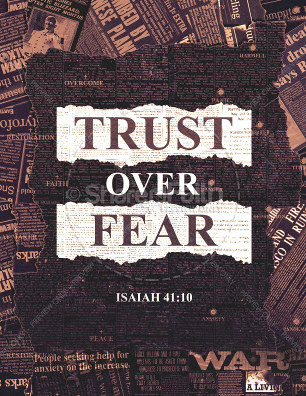 Trust Over Fear Church Flyer Thumbnail Showcase