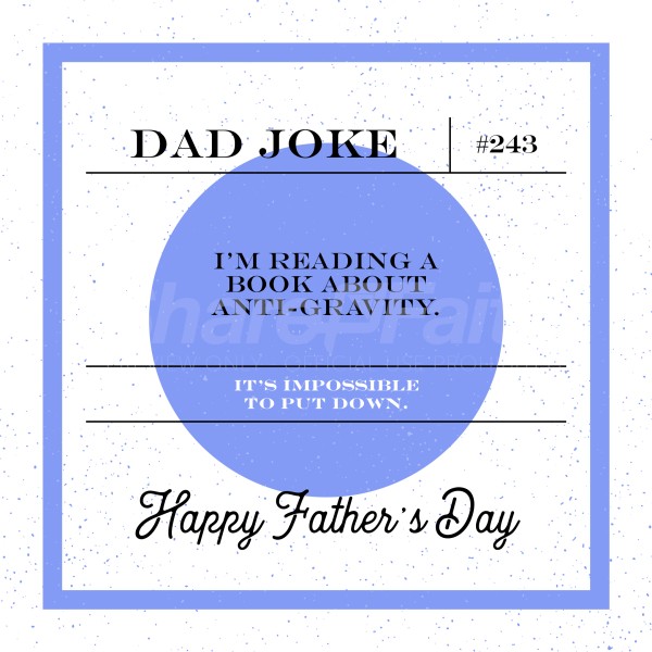 Dad Joke Gravity Social Media Graphic Thumbnail Showcase