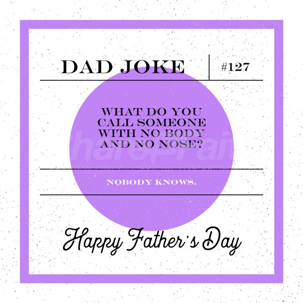 Dad Joke Nobody Social Media Graphic Thumbnail Showcase