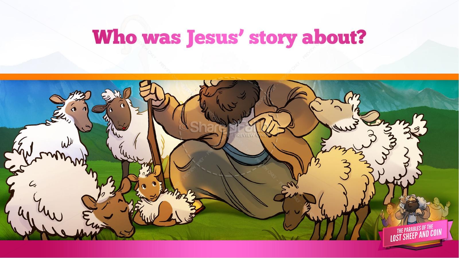 Luke 15 The Parables of the Lost Sheep and Coin Kids Bible Story Thumbnail 15