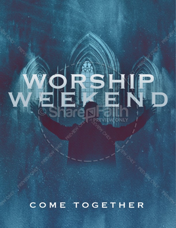 Worship Weekend Church Flyer Thumbnail Showcase