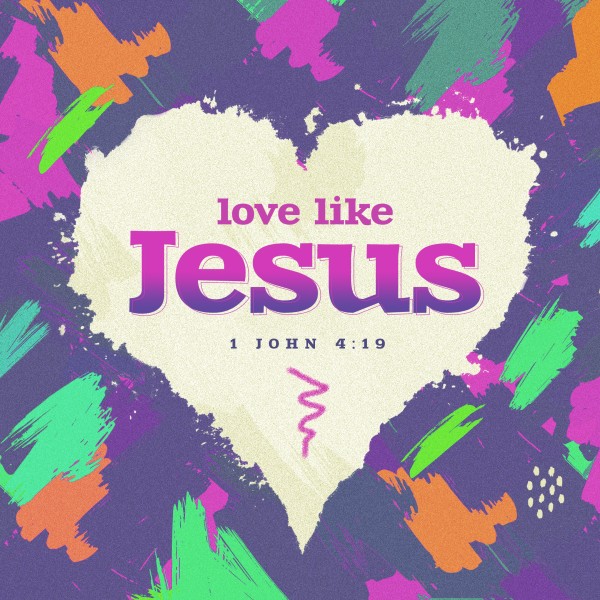 Love Like Jesus Social Media Graphic