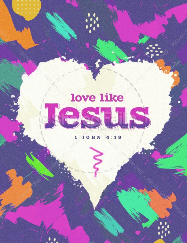 Love Like Jesus Church Flyer Thumbnail Showcase