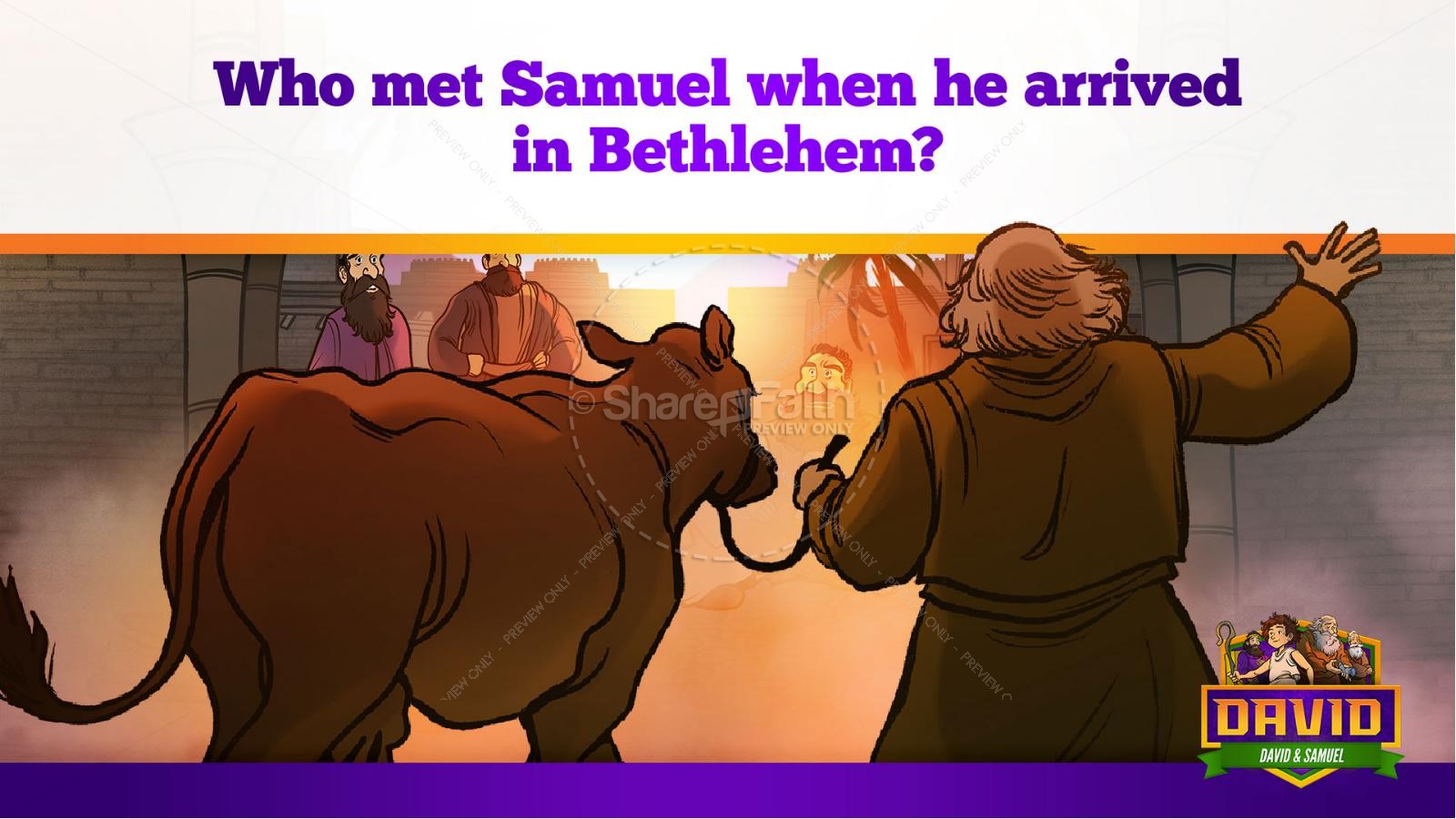 1 Samuel 16 David and Samuel Kids Bible Story Thumbnail 15