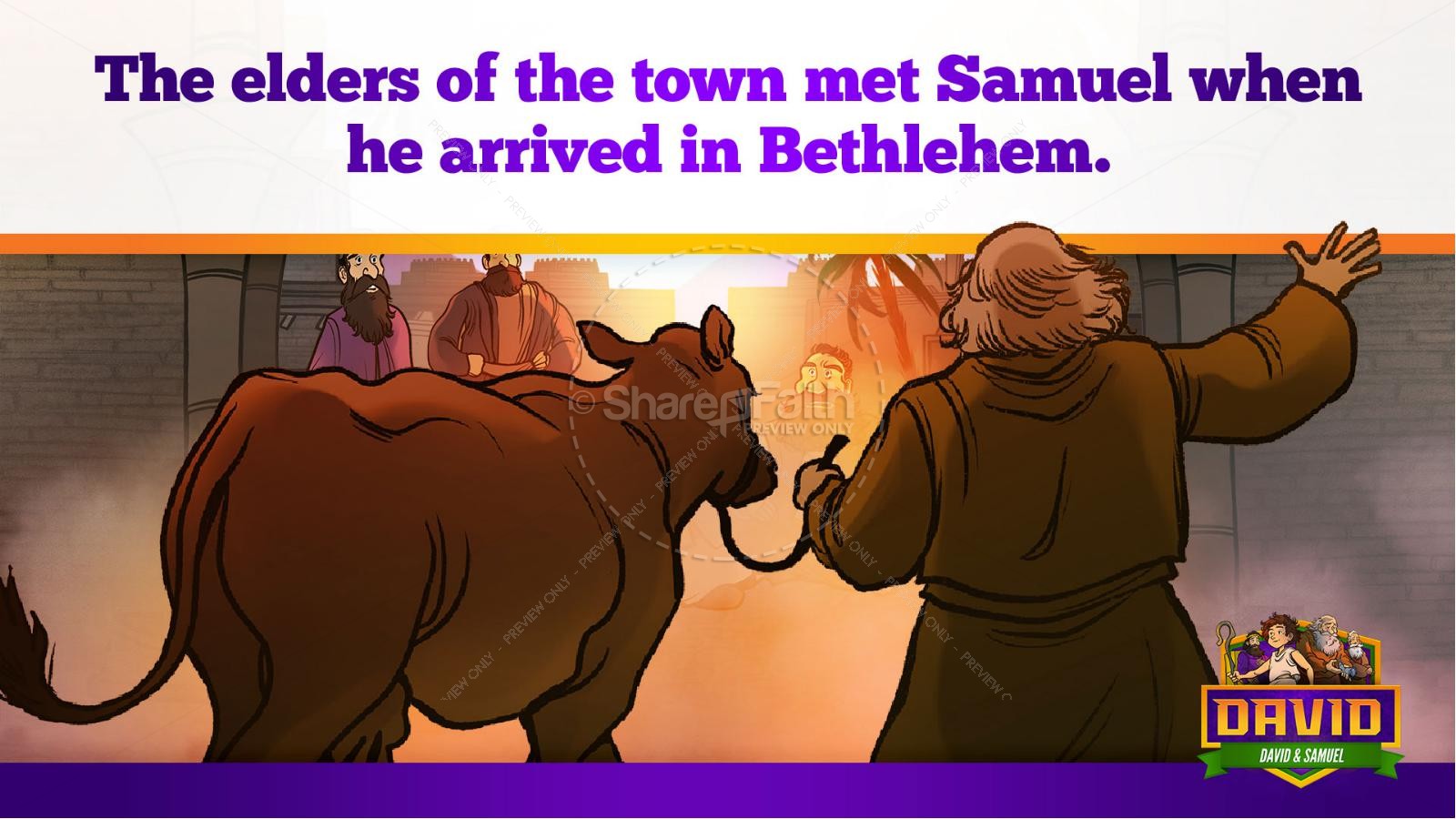 1 Samuel 16 David and Samuel Kids Bible Story Thumbnail 16