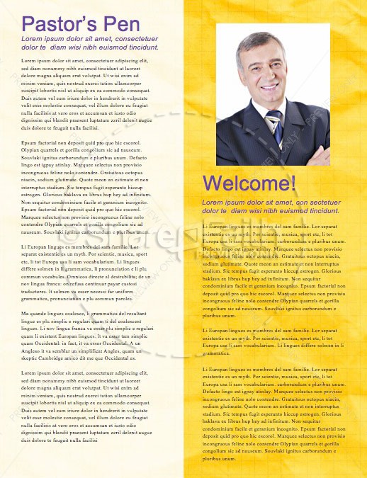 Back To School Yellow Church Newsletter | page 3