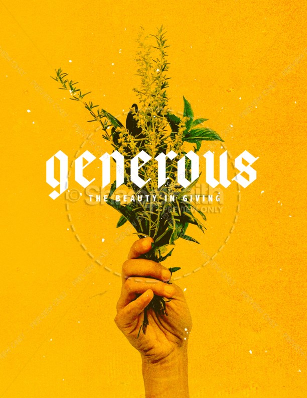 Generous Flowers Church Flyer Thumbnail Showcase
