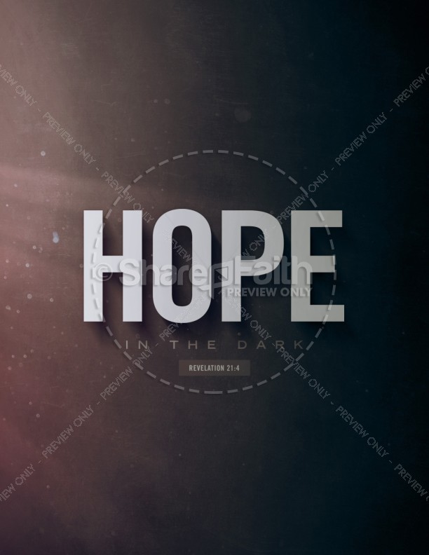 Hope In The Dark Church Flyer Thumbnail Showcase