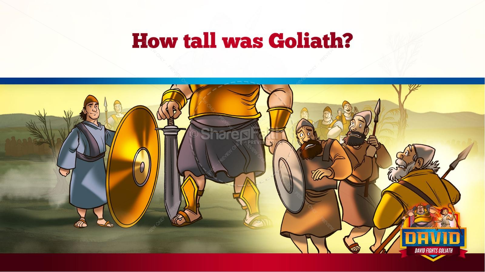 1 Samuel 17 David Fights Goliath Kids Bible Story Thumbnail 14